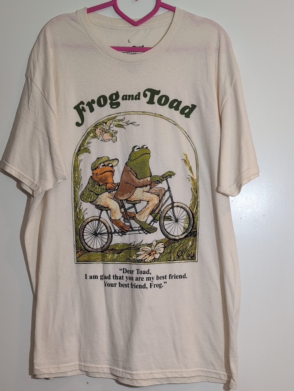 Mens Frog 🐸 & Toad LG T-shirt